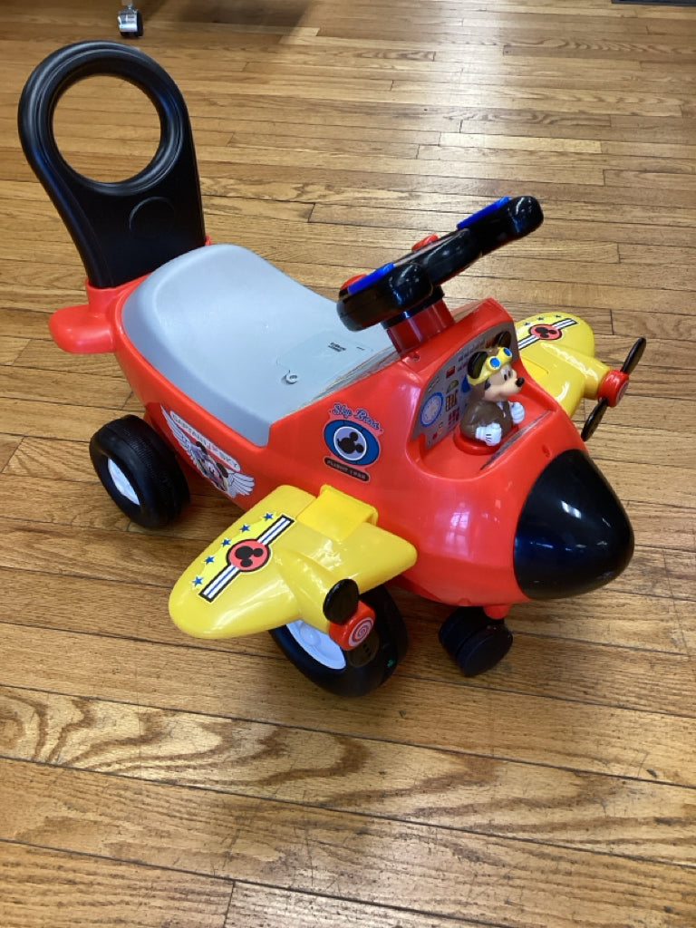 Kiddieland Disney Mickey Mouse Plane Light & Sound Activity Ride-On