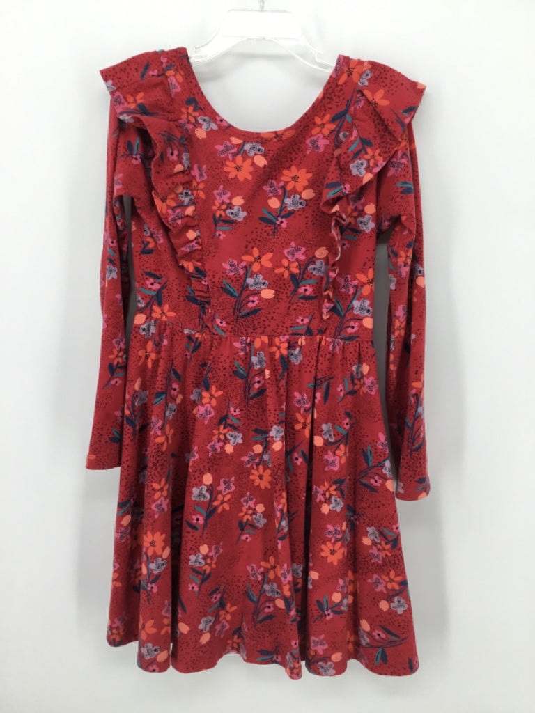 Tea Child Size 7 Red Dress - girls