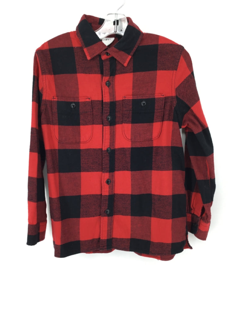 Gap Kids Child Size 8 Red Checkered Shirt - boys