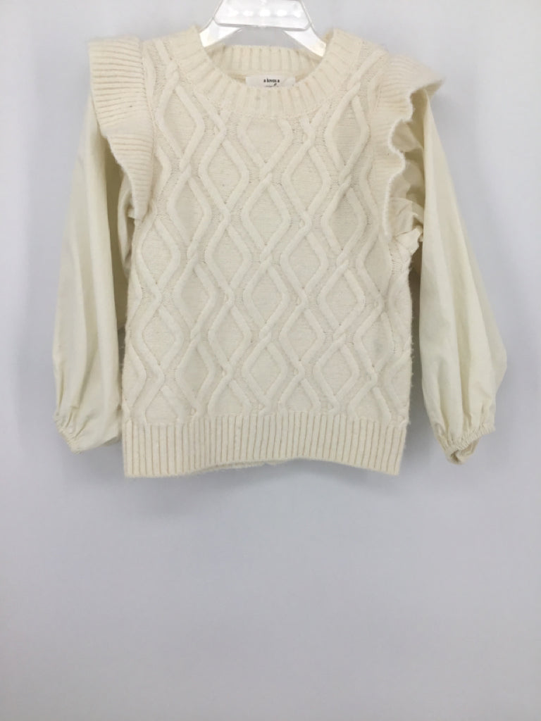 A Loves A Child Size 6 Cream Sweater - girls
