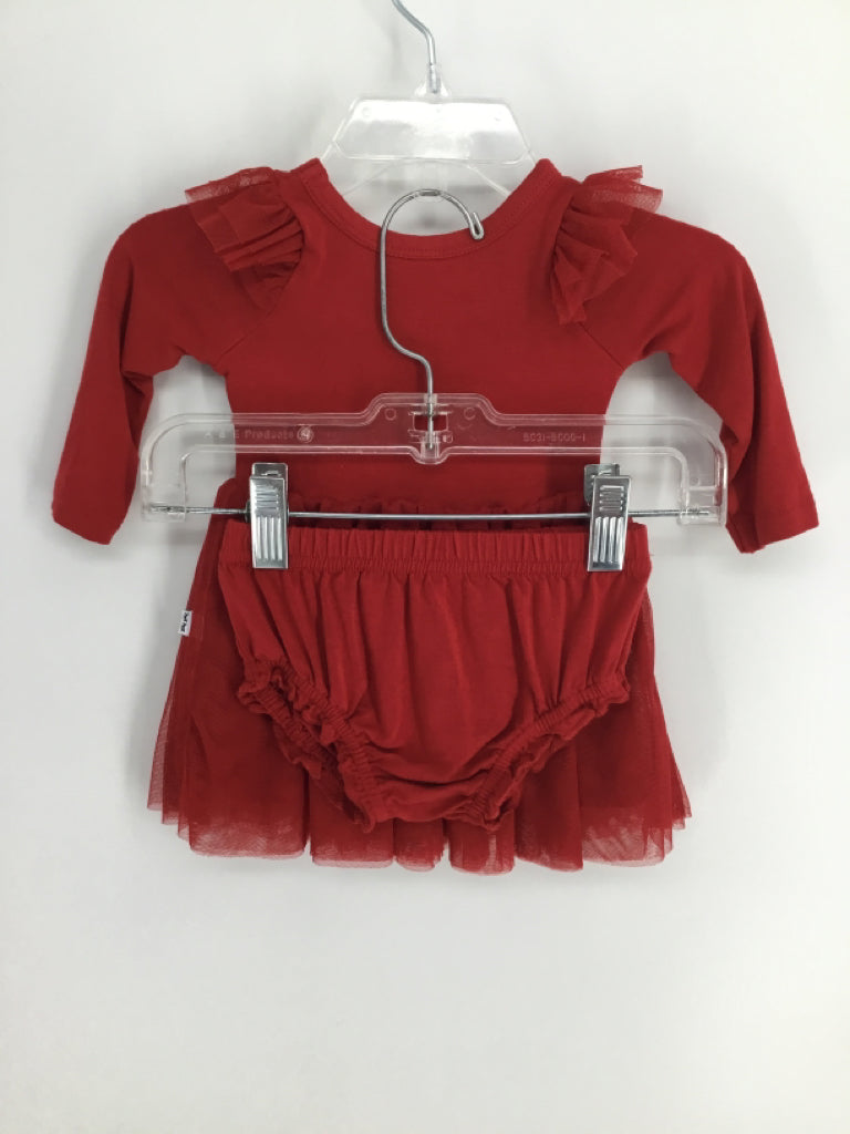 Play by Little Sleepies Child Size 0-3 Months Red Dress - girls