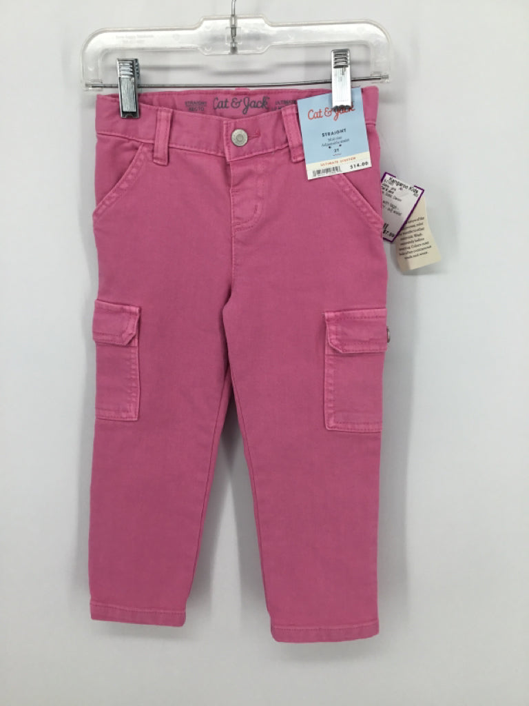 Cat & Jack Child Size 3 Pink Jeans - girls