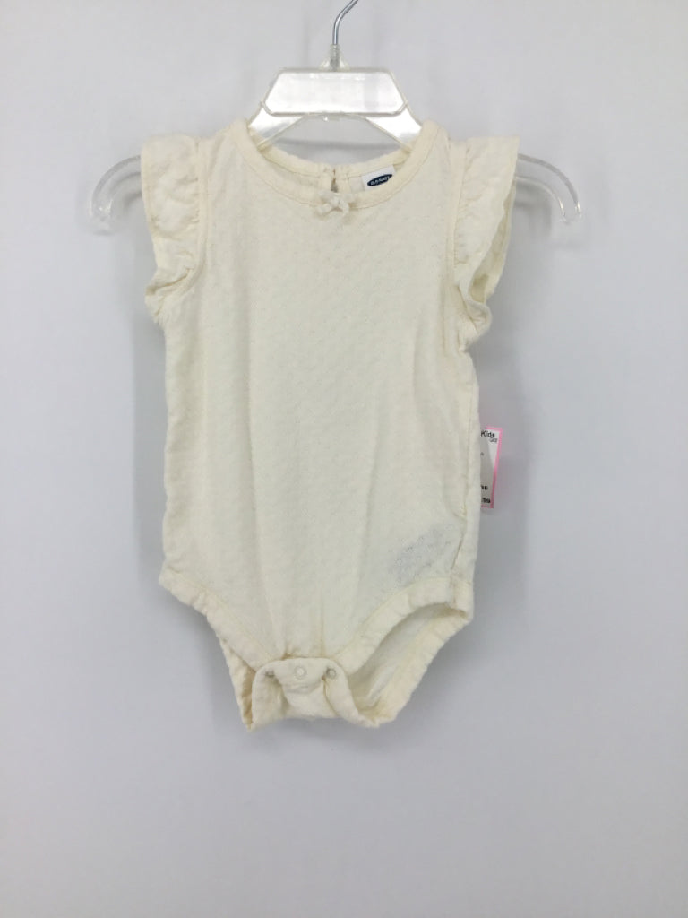 Old Navy Child Size 3-6 Months Cream Onesie