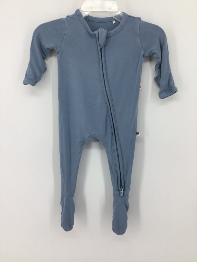 Bums & Roses Child Size Preemie Blue Sleepers