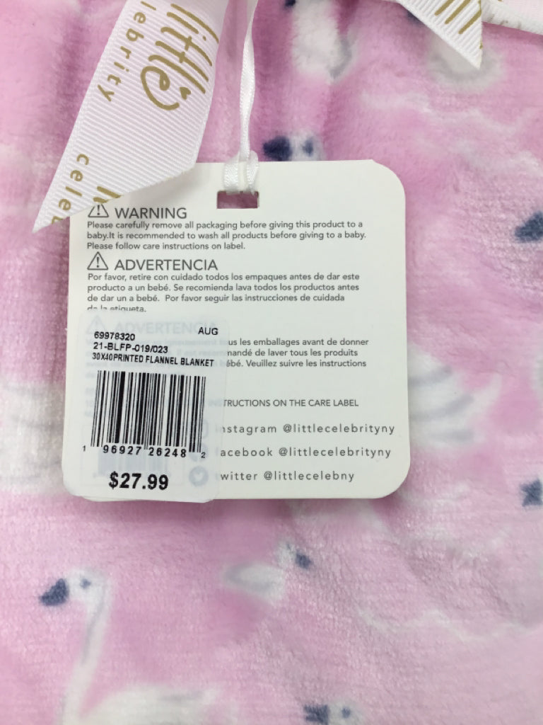 Little Celebrity Pink Print Blanket