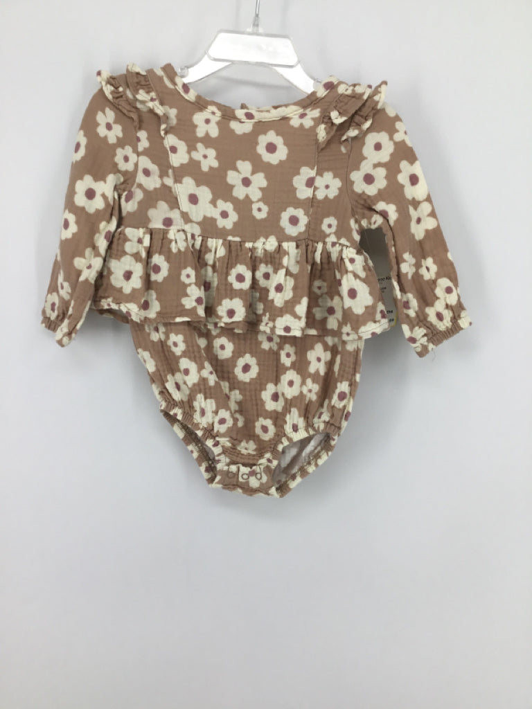 Grayson Collective Child Size 6-9 Months Tan Outfit - girls