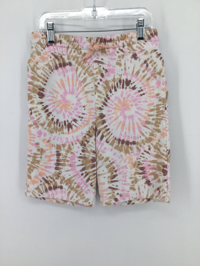 Lands' End Child Size 10 Pink Tye Dye Shorts - boys