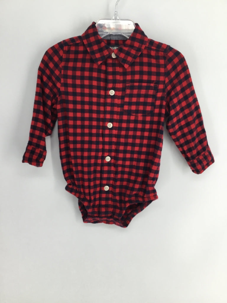 OshKosh B'gosh Child Size 18 Months Red Onesie