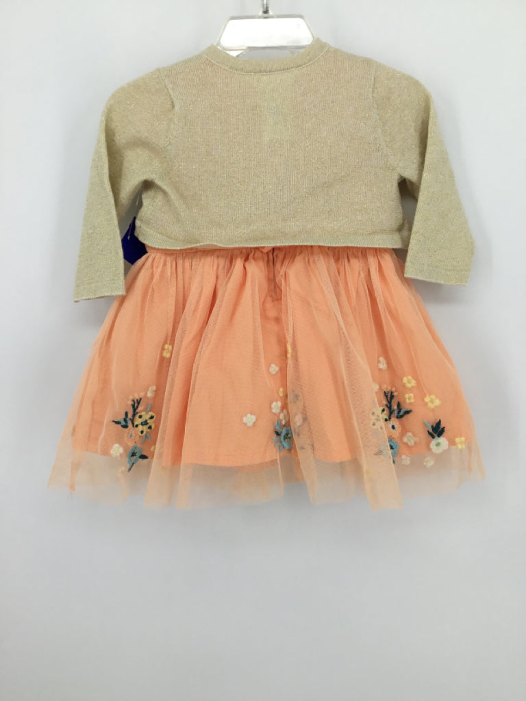 Disney Child Size 6-9 Months Peach Dress - girls