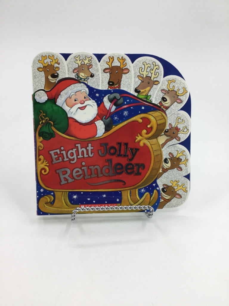 Eight Jolly Reindeer Christmas Board Book