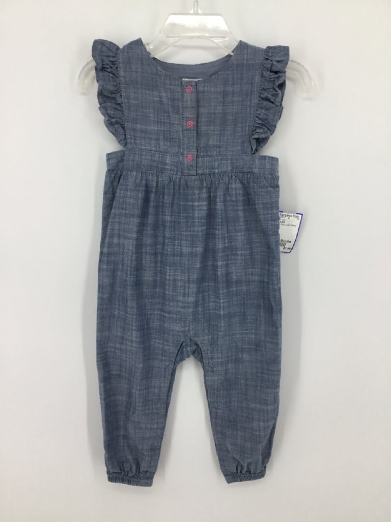 Cat & Jack Child Size 12 Months Blue Outfit - girls