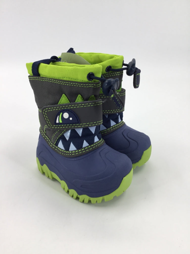Cat & Jack Child Size 4 Blue Rain/Snow Boots