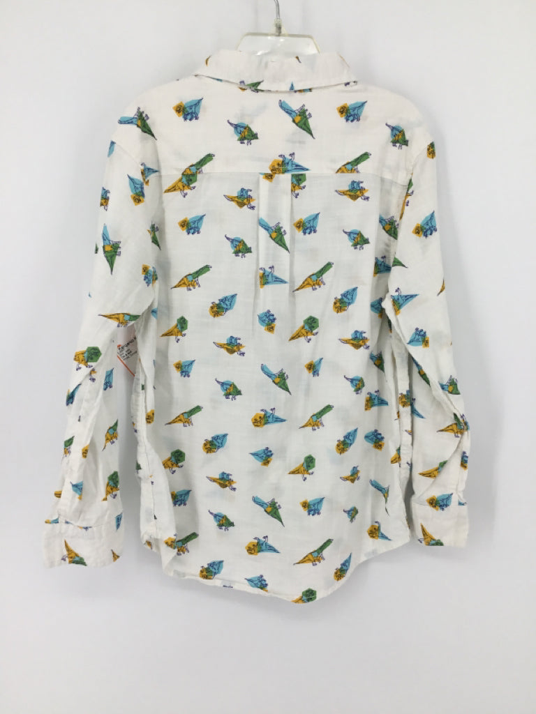 Cat & Jack Child Size 6 White Dinosaur Shirt - boys