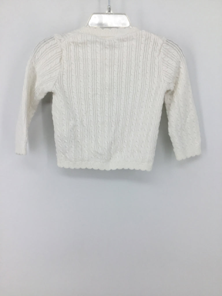 Janie and Jack Child Size 6-12 Months White Sweater - girls