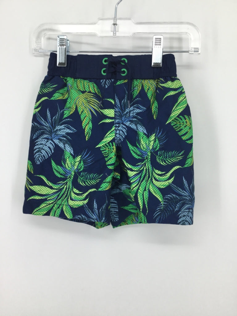 Crazy 8 Child Size 18-24 Months Blue Tropical Swimwear - boys