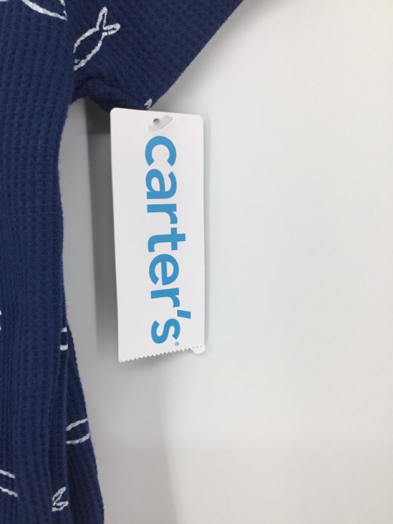 Carter's Child Size 9 Months Navy Print Outfit - boys