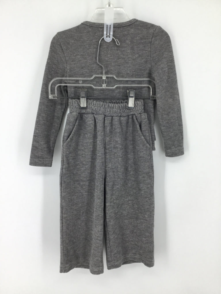 brandless Child Size 3 Gray Outfit - girls