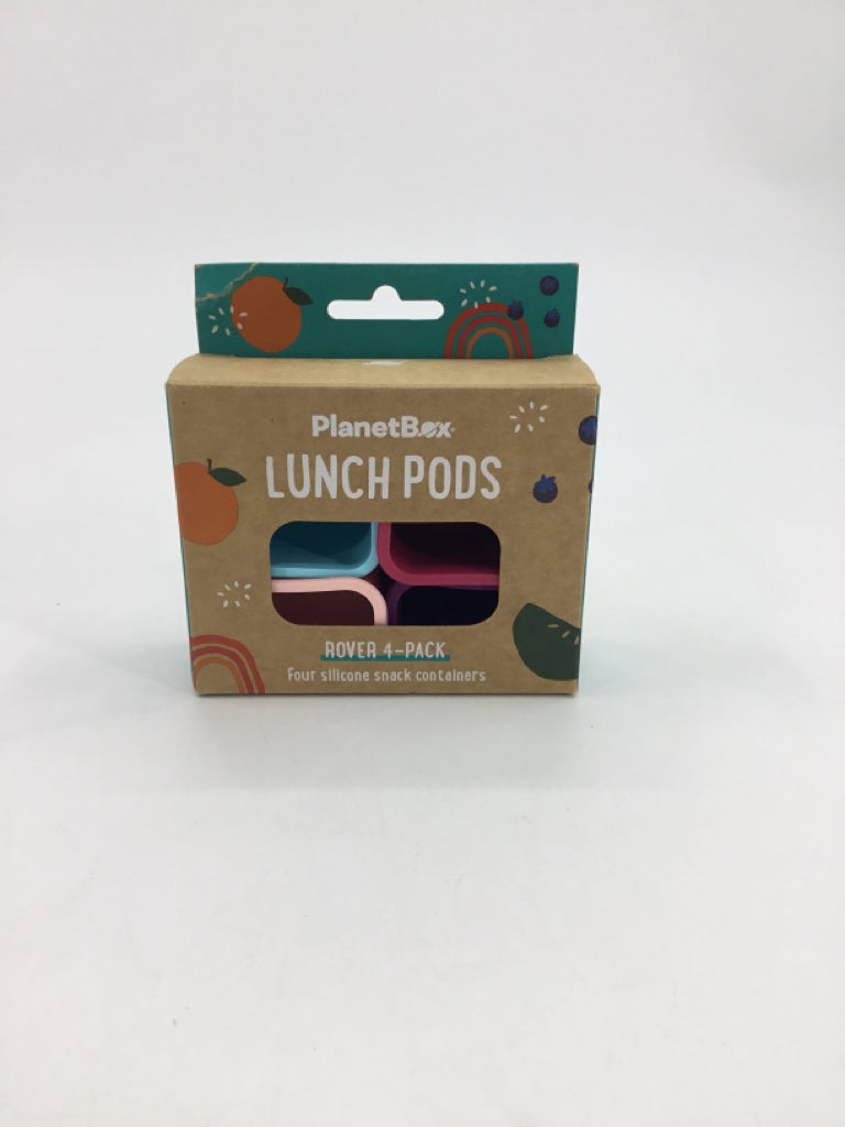 Planet Box Lunch Pods Four Silicone Snack Containers Rover - 4 Pack