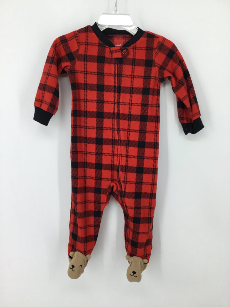 Carter's Child Size 9 Months Red Sleepers