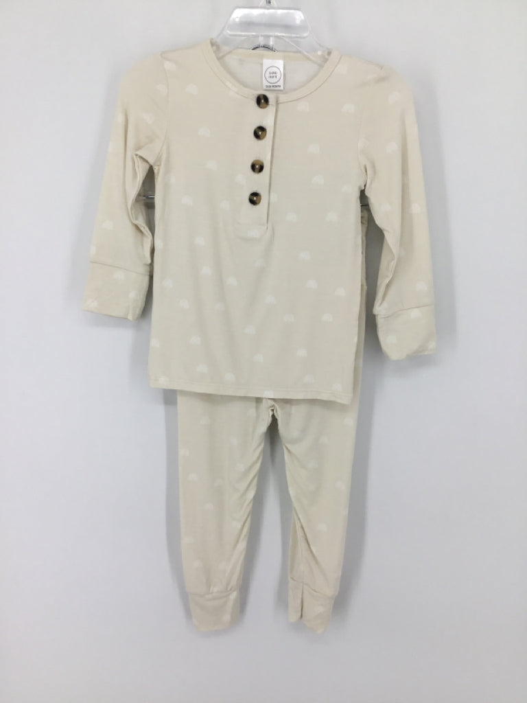 Lou Lou Child Size 12-24 Months Cream Rainbow Outfit - boys