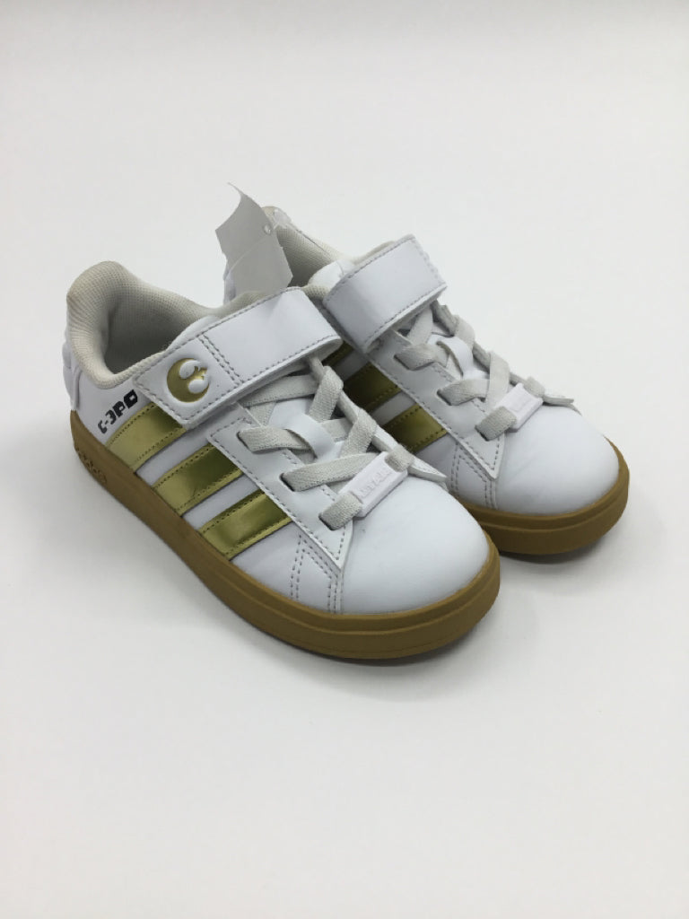 Adidas + Star Wars Child Size 11 White Sneakers