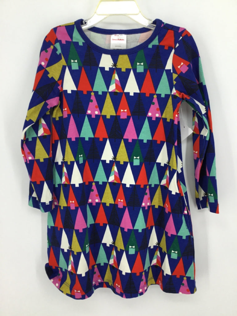 Hanna Andersson Child Size 4 Blue Christmas Dress