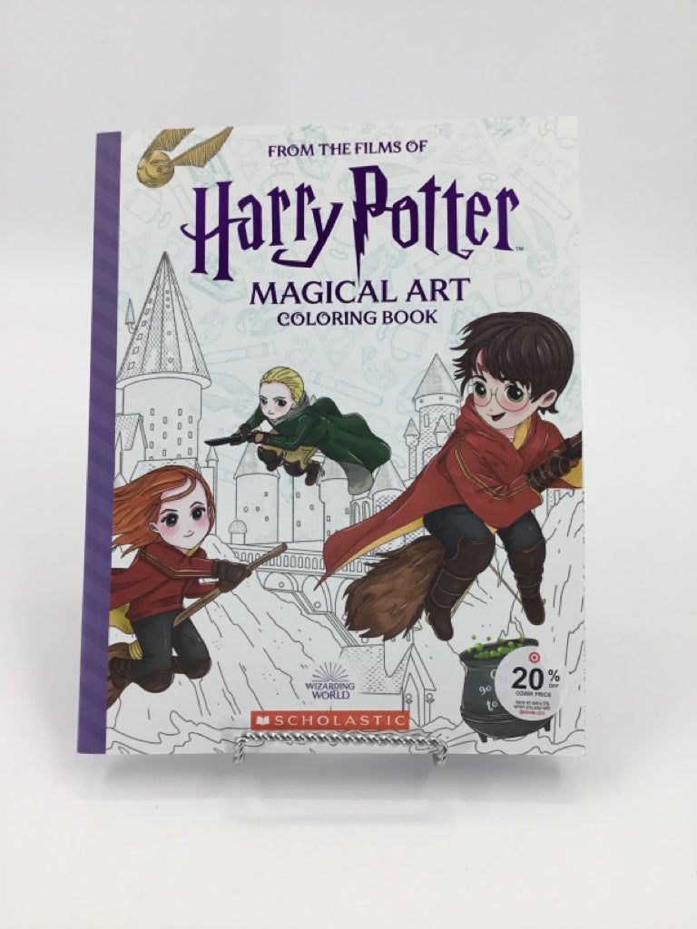 Scholastic Harry Potter Magical Art Coloring Book Paper Back Book