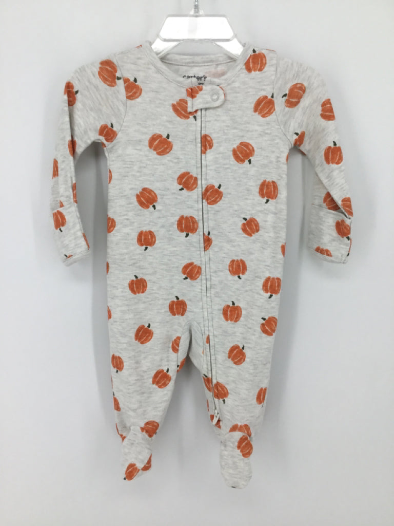 Child of Mine Child Size 0-3 Months Gray Halloween Sleeper