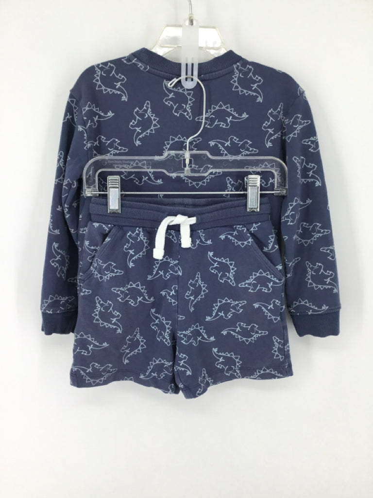 Flapdoodles Child Size 4 Blue Dinosaur Outfit - boys