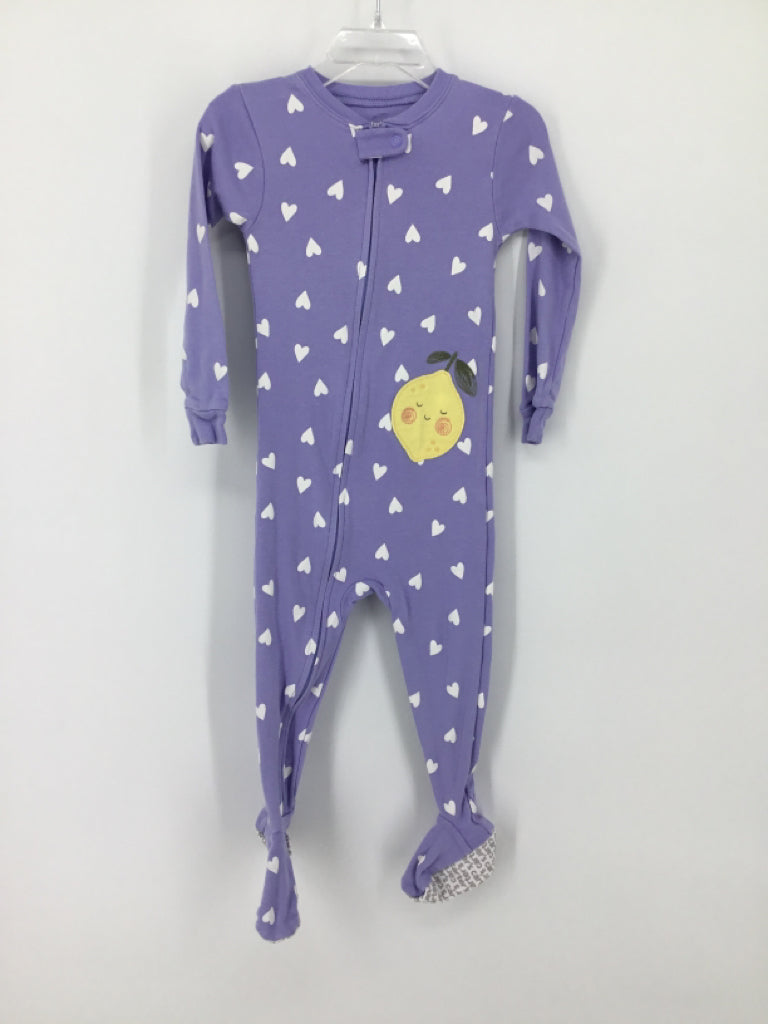 Carter's Child Size 2 Purple Sleepers