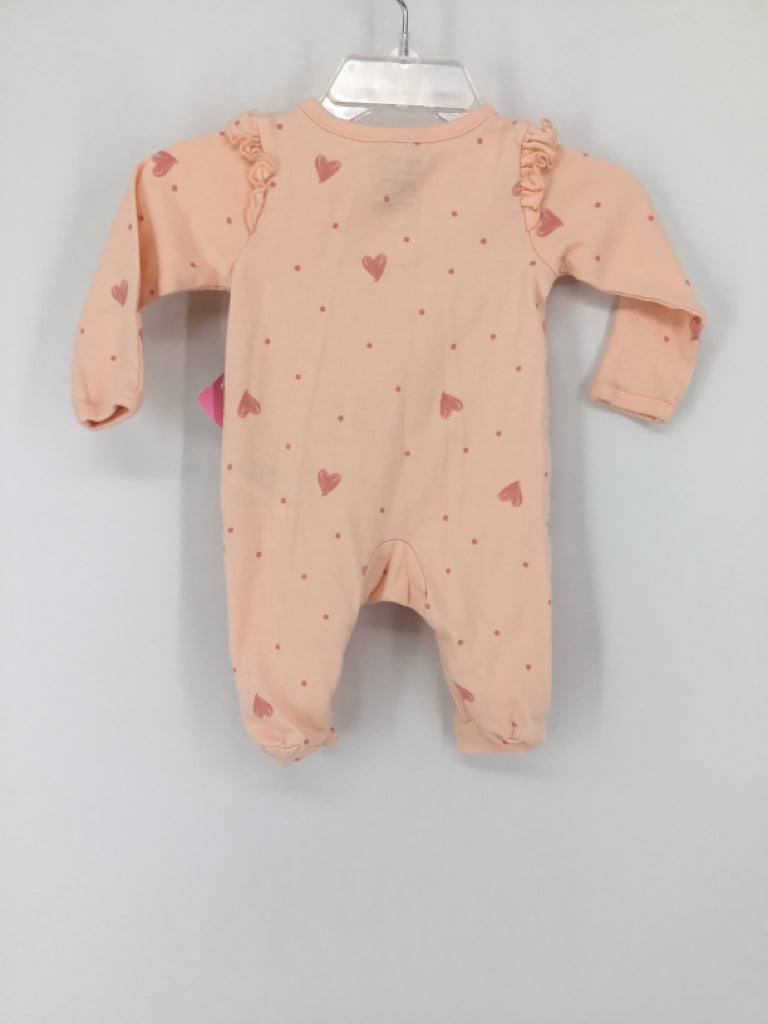 Child of Mine Child Size Newborn Peach Sleepers