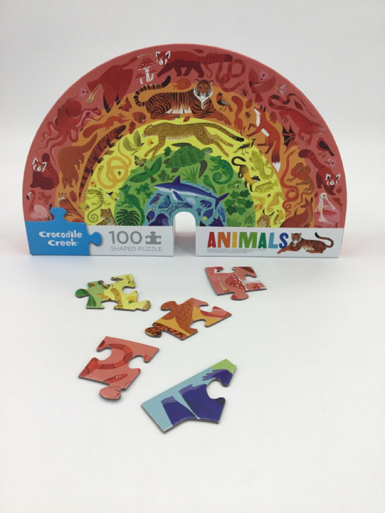 Crocodile Creek Rainbow Animals Puzzle