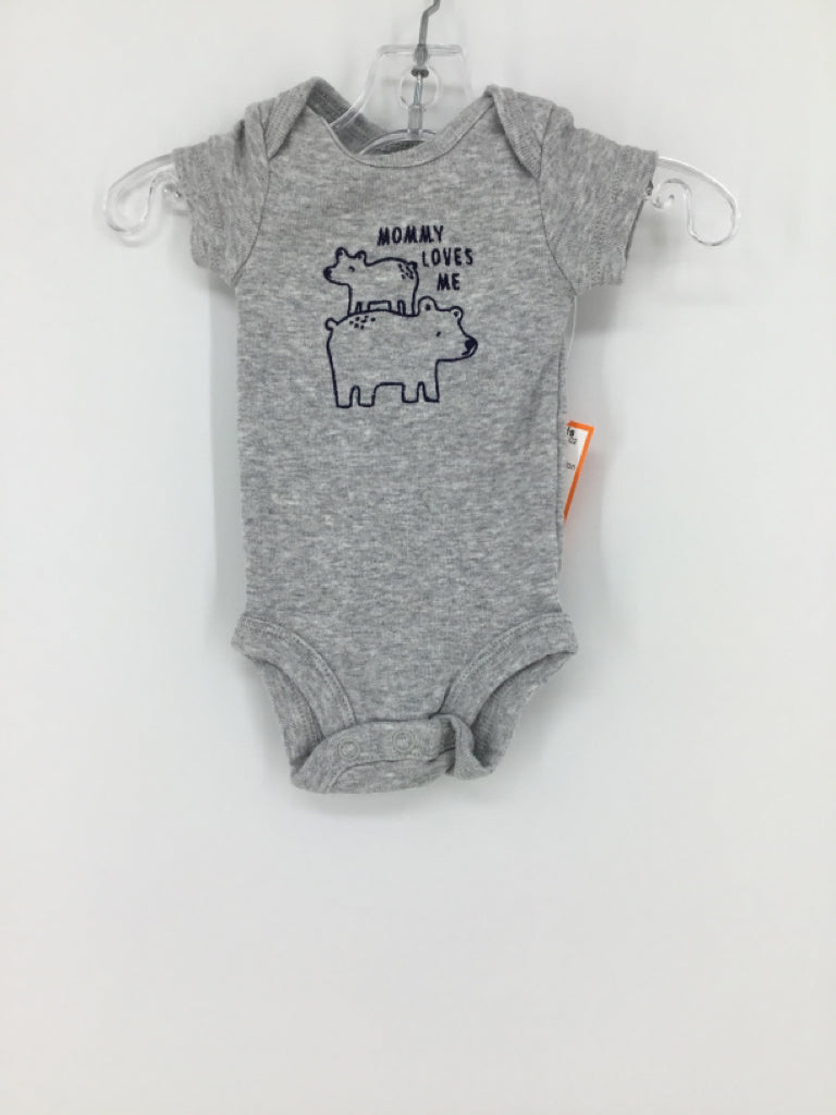 Carter's Child Size Preemie Gray Onesie