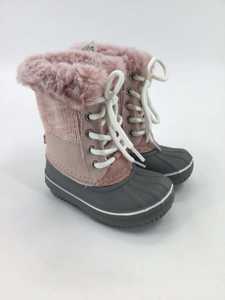 London Fog Child Size 5 Toddler Pink Rain/Snow Boots
