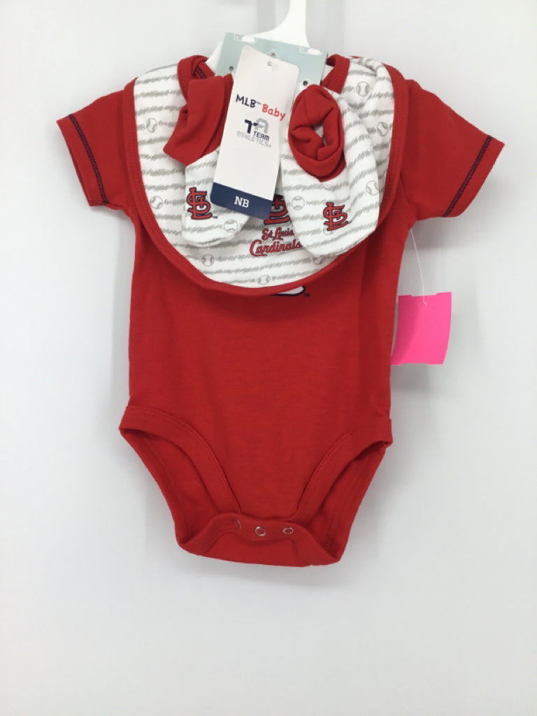 MLB Child Size 3 Months Red Onesie