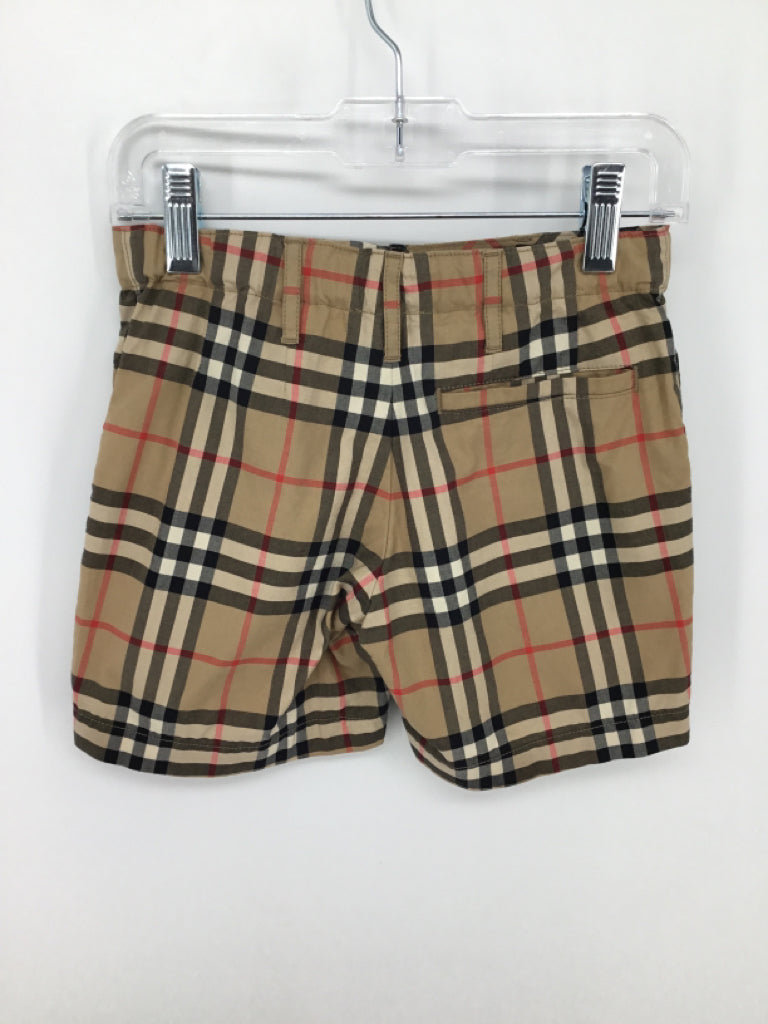 Burberry Child Size 4 Brown Plaid Shorts - boys