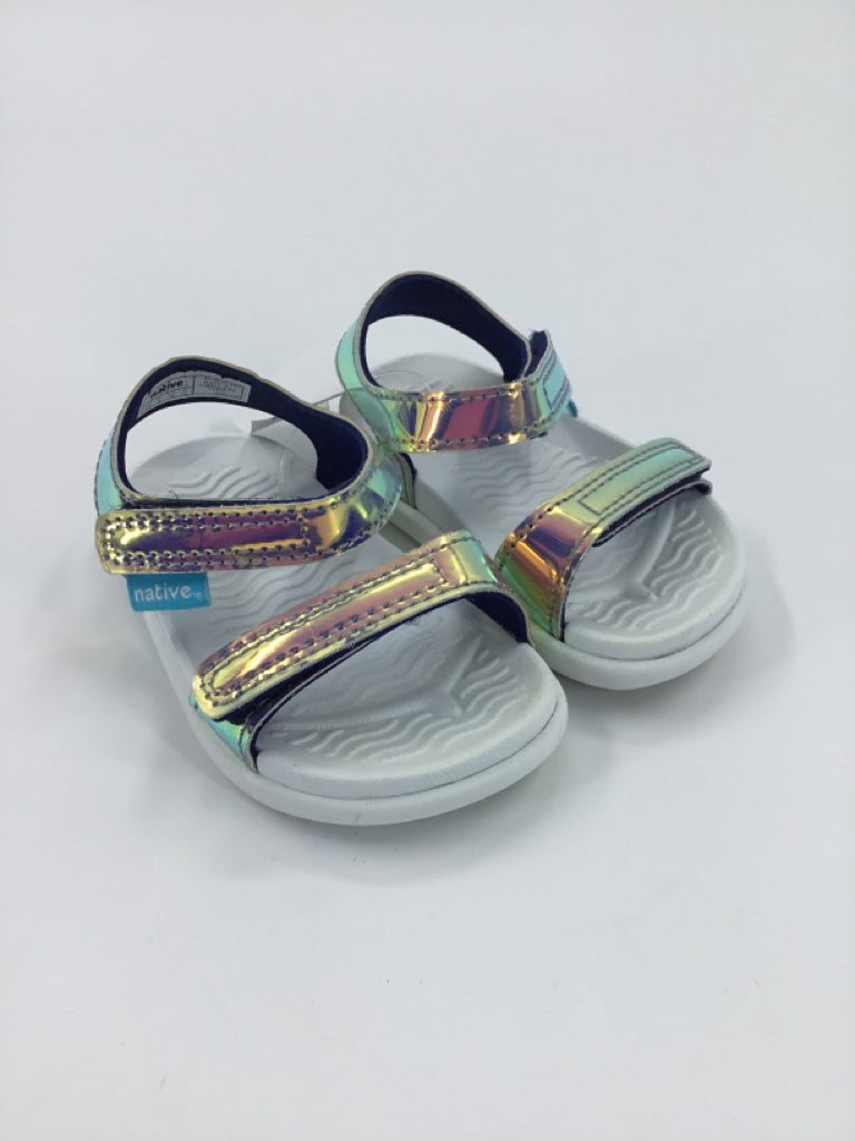Native Child Size 4 Toddler Purple Sandals/Flip Flops