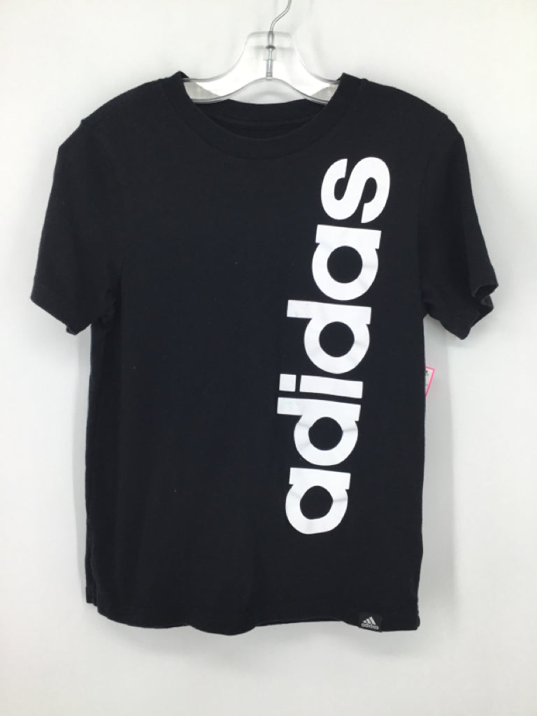 Adidas Child Size 8 Black screen printed T-shirt - boys
