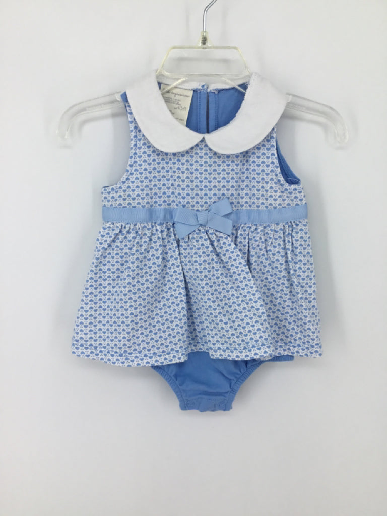 First Impressions Child Size 6-9 Months Blue Outfit - girls