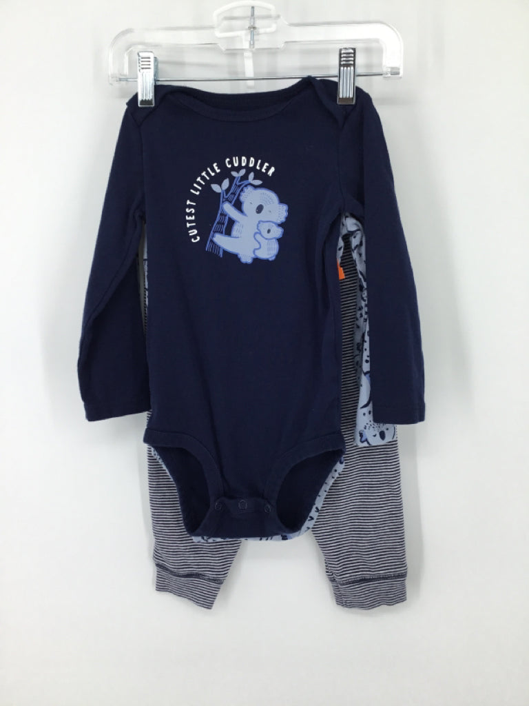 Carter's Child Size 24 Months Navy screen printed Outfit - boys