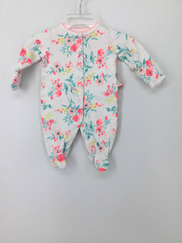 Carter's Child Size Newborn White Sleepers