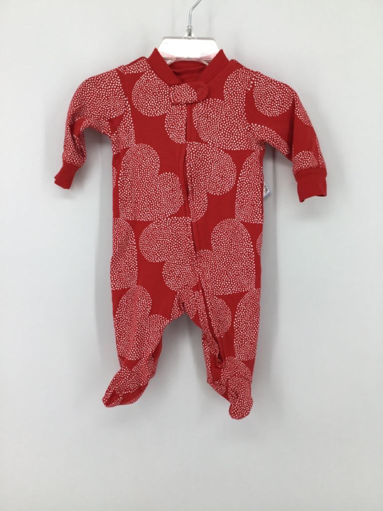 Carter's Child Size 3 Months Red Sleepers