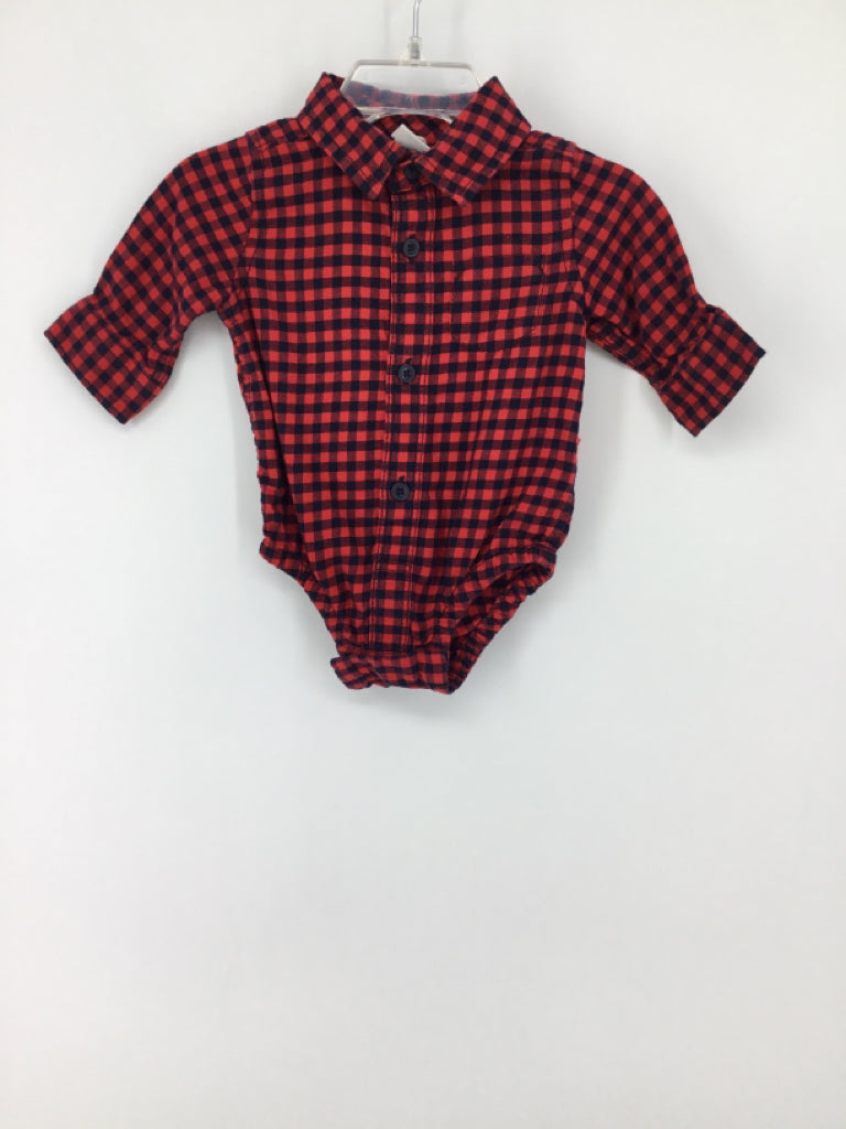 Baby Gap Child Size 0-3 Months Red Onesie