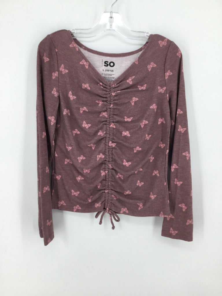 So Child Size 10 Purple Shirt - girls
