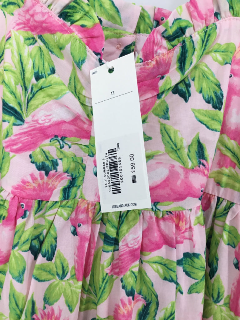 Janie and Jack Child Size 12 Pink Dress - girls