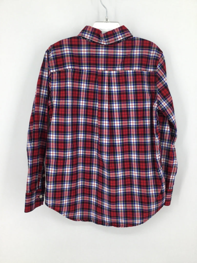 Ralph Lauren Child Size 7 Red Plaid Shirt - boys