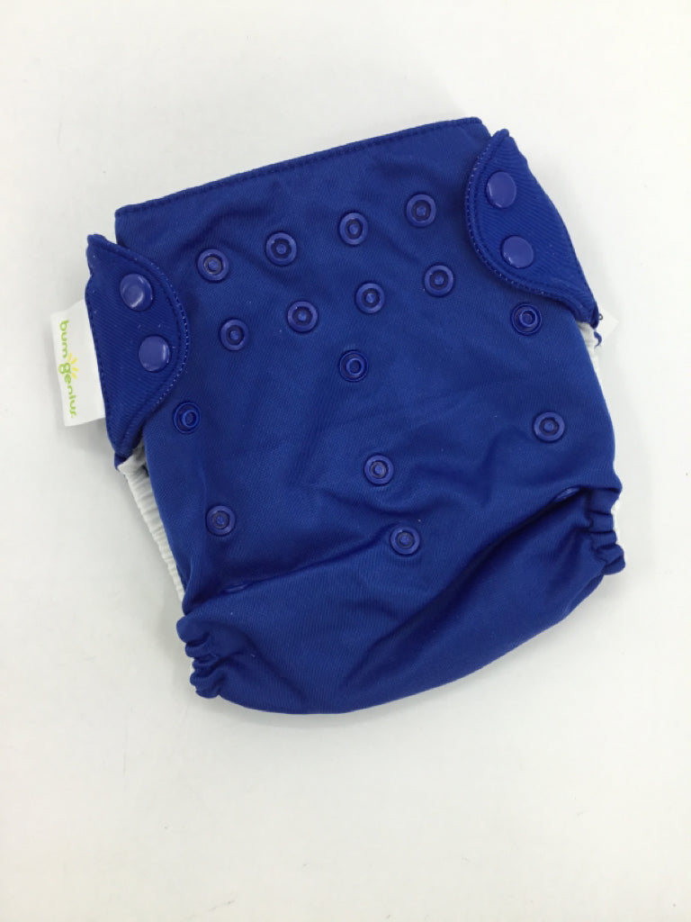 Bum Genius Child Size One Size Blue Solid Pocket Cloth Diaper