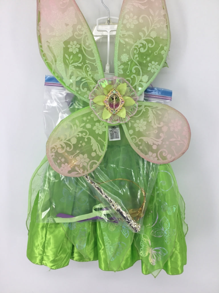 Disney Child Size 5 Green Tinkerbell Halloween Costume