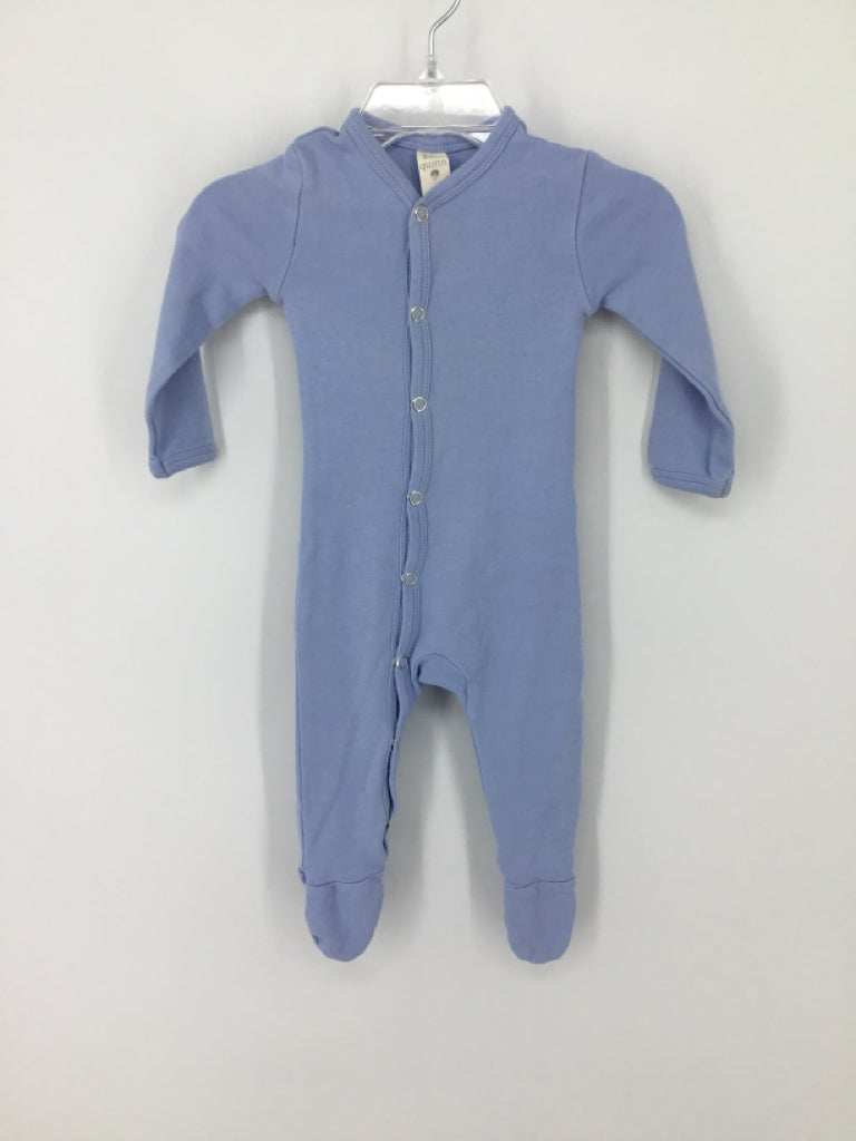 Kate Quinn Organics Child Size 3-6 Months Blue Sleepers