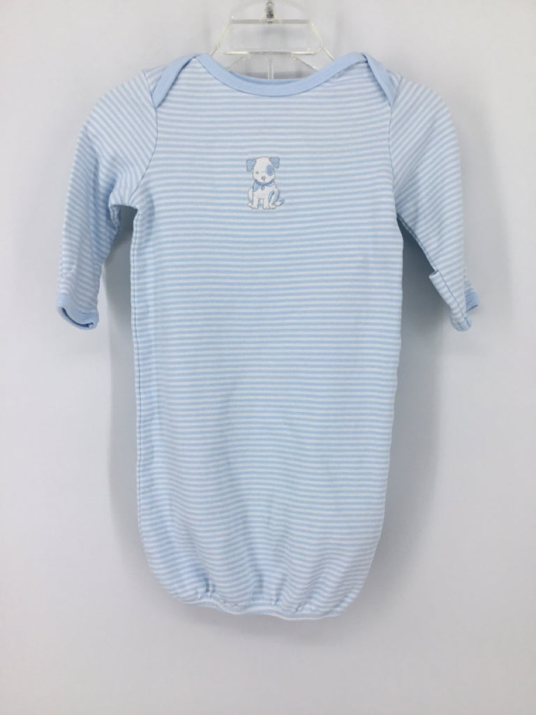 Little Me Child Size 0-3 Months Blue Sleepers